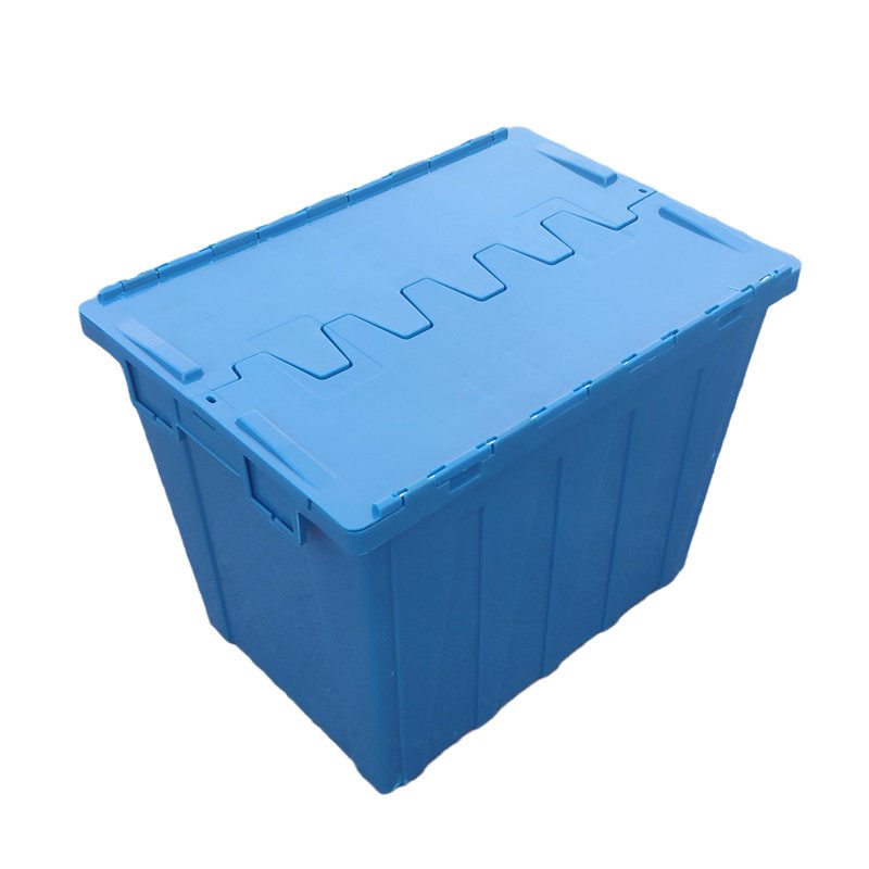 斜插式物流箱加厚塑料收纳箱翻盖运输箱医疗中转箱带盖整理胶箱