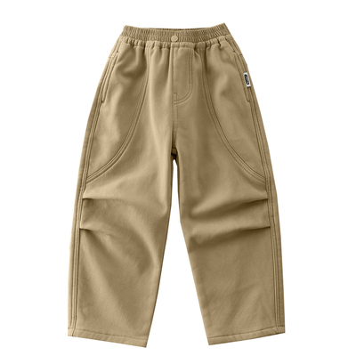 男童裤子儿童加绒休闲裤加厚保暖