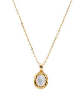 贝壳镀金法式精致项链