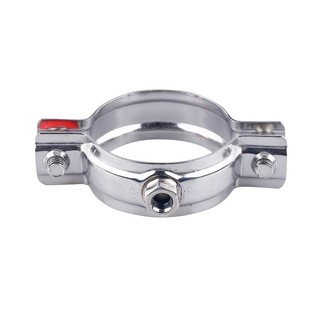 304不锈钢管支架固定圆道卡子M8螺母紧固管卡管子夹卡扣吊码抱箍