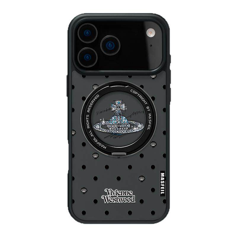 MASFEIL × 贝壳土星适用苹果17promax手机壳iPhone16pro新款磁吸带支架ip15全包Fo5支点高级感14保护套13