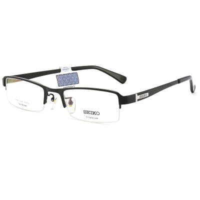 Seiko/精工男半框纯钛眼镜架