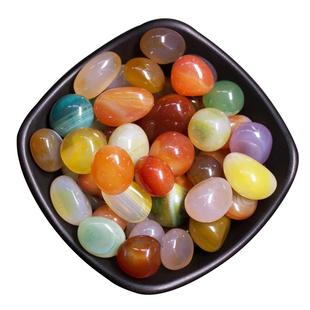 天然彩玛瑙碎石南京雨花石鹅卵石头花盆鱼缸造景装饰宝石玛瑙原石