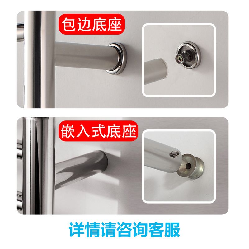 批发智能恒温电热毛巾架卫生间浴巾杆金色不锈钢加热毛巾架厂