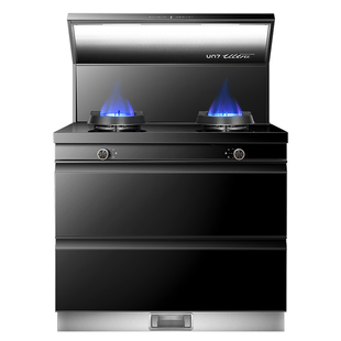 [年度爆品]优盟Q1B集成灶家用一体灶台消毒柜油烟机变频大吸力