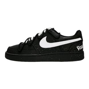 球鞋定制 Nike Court Vision Low 小众泼墨黑白武士低帮男女板鞋