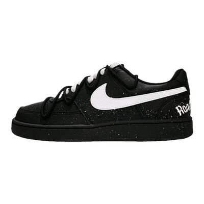 球鞋定制 Nike Court Vision Low 小众泼墨黑白武士低帮男女板鞋