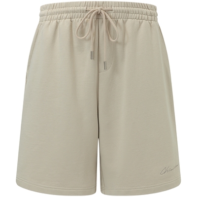 CHINISM赤尘草体logo重磅短裤男