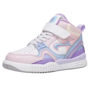 贵人鸟女童鞋加绒板鞋2025新款秋冬季软底保暖旋钮扣冬款跑步鞋子