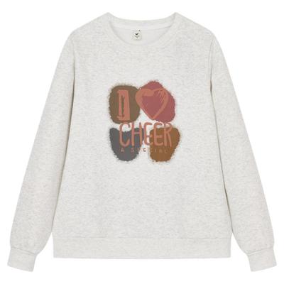 经典简约卫衣圆领加绒miu系卫衣