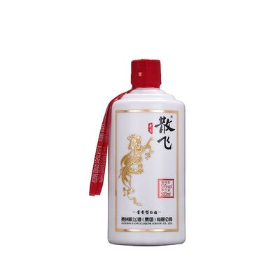 散飞500ml53度纯粮固态白酒