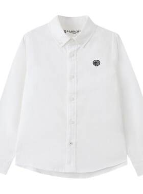 elandkids男女童学院风翻领衬衫