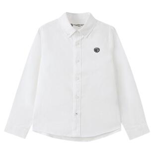 【棉】eland kids衣恋童装男童女童翻领衬衫26春季新品英伦风
