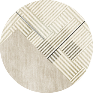 简约现代圆形地毯客厅沙发茶几ins风卧室梳妆台书房椅子床边地垫