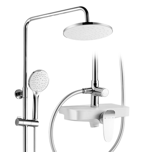 恒洁淋浴花洒套装卫生间沐浴喷枪置物家用淋浴器防烫除垢花洒套装