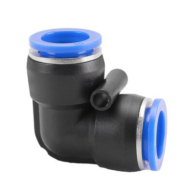 左圆右方气管L型直角快速接头