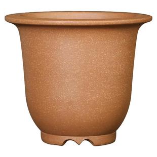 神力轻奢紫砂花盆紫泥京钟盆春兰盆大号室内绿萝建兰盆景花盆