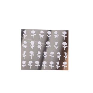 网红爆款超闪碎钻银粉美甲贴纸爆闪星芒小熊蝴蝶指甲胶背贴花饰品