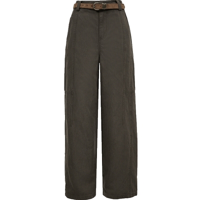 ONLY高腰宽松长裤阔腿裤休闲裤