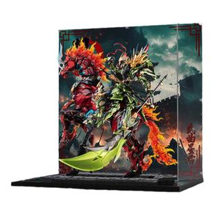 KGBOX用于摩动核MNQ-XH09X关羽 赤炎火龙驹国模型亚克力展示盒