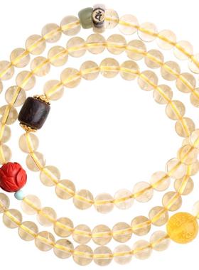 心斋堂黄水晶原创本命佛手链