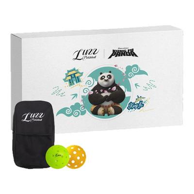 Luzz路兹功夫熊猫联名匹克球板拍碳纤维T700磨砂pickleball球拍