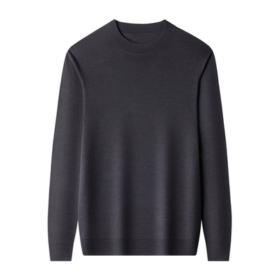 16针双股高支100%精纺羊毛衫厚款