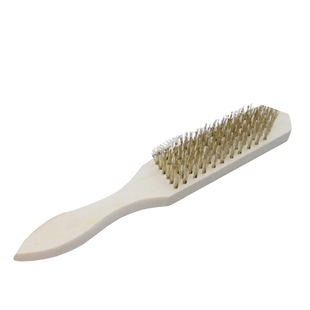 木柄钢丝刷金属除锈清理刷刮鱼鳞刷子去污钢钉刷去铁锈工具去铁锈