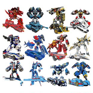 托宝战士之银河侦探6音速雷霆变形机器人玩具男孩金刚拖班战神