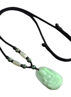 寄予和田玉吊坠绳手工编织挂件绳