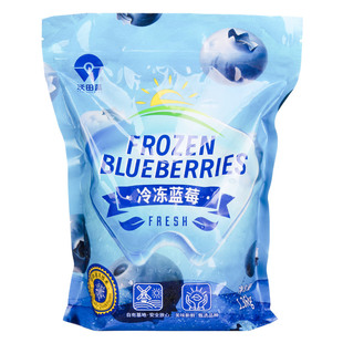 沃田蓝蓝莓冻果花青素蓝莓果干办公室休闲大袋包装无添加解馋零食
