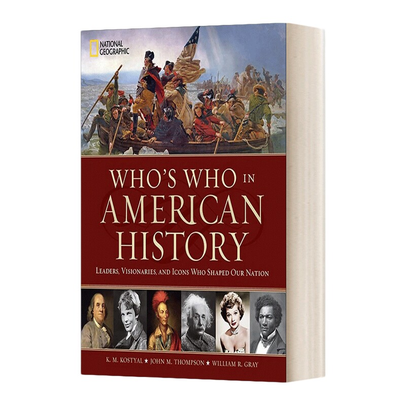 英文原版 Who's Who in American History 美国历史上谁是谁 美国的总统 梦想家 艺人 英文版 进口英语原版书籍