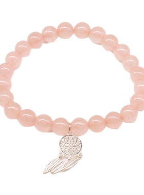 水晶手链女粉水晶ins超仙