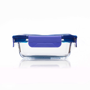新款乐美雅长方形纯净玻璃保鲜盒 加厚高硼硅便当盒微波炉饭盒