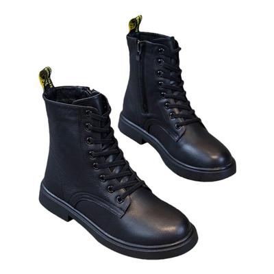 黑色真皮大码马丁靴41-43