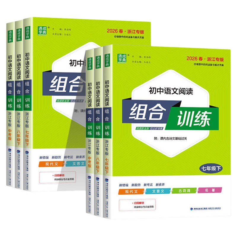 浙江专用初中英语语文组合训练