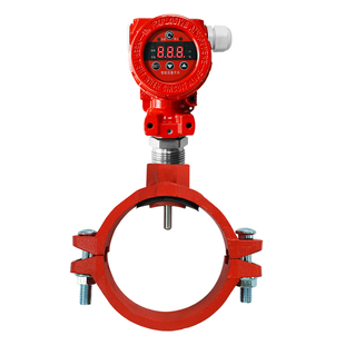 屋顶消防水箱/卡箍法兰式智能流量开关/数显防爆流量表机三DN100