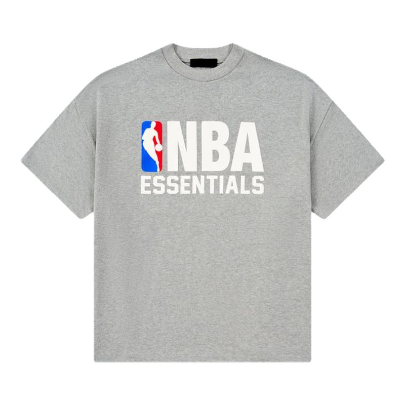 王嘉尔同款NBA X FEAR OF GOD ESSENTIALS联名款休闲字母短袖t恤