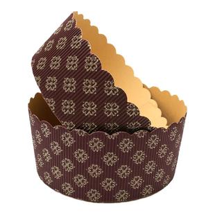网红潘娜托尼蛋糕瓦楞纸杯耐高温圣诞面包模具纸托烘焙马芬杯纸碗