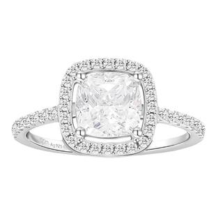 【情人节礼物】APMMonaco方糖密镶锆石宝石钻石925纯银戒指女设计