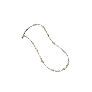 天然小珍珠碎银子项链网红高级感爆款锁骨链轻奢小众2024新款颈链