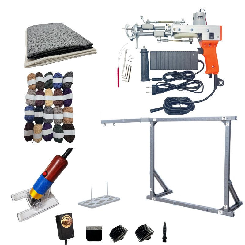 手持地毯织枪电枪二合一厂家批发tufting gun簇绒枪套装