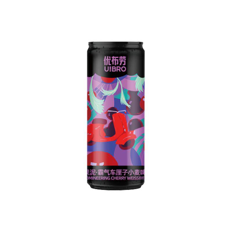 优布劳车厘子精酿啤酒果酒女士饮酒灌装果味啤酒330ml*24罐