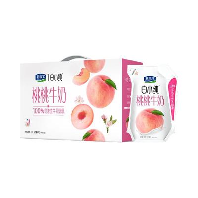 君乐宝白小纯樱樱好桃牛奶