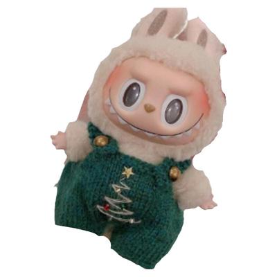 泡泡玛特LABUBU圣诞衣服一代一马卡龙拉布布娃衣豆乳哆哆套装服饰