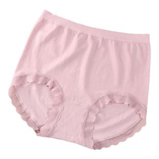 无缝一体高弹大码内裤女士高腰胖mm200斤中年妈妈中老人纯棉裤头