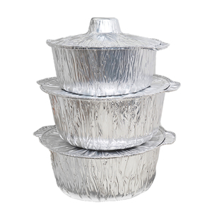 铝箔锡纸锅户外露营专用一次性火锅锅具盆家用卡式炉火锅野餐烧烤