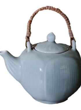 龙泉陶瓷茶具复古客厅手工摆件