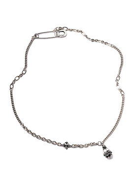 小众纯银甜美酷兰锁骨链