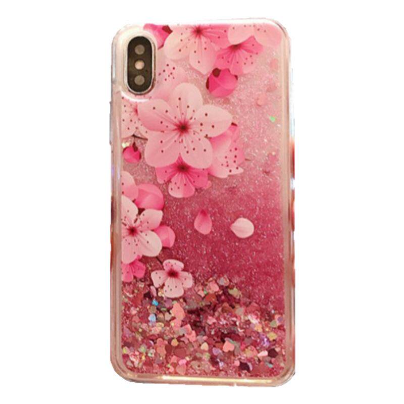 U记招桃花流沙壳适用iPhone16promax手机壳苹果15pro闪粉14plus中国风13promax动态12Pro